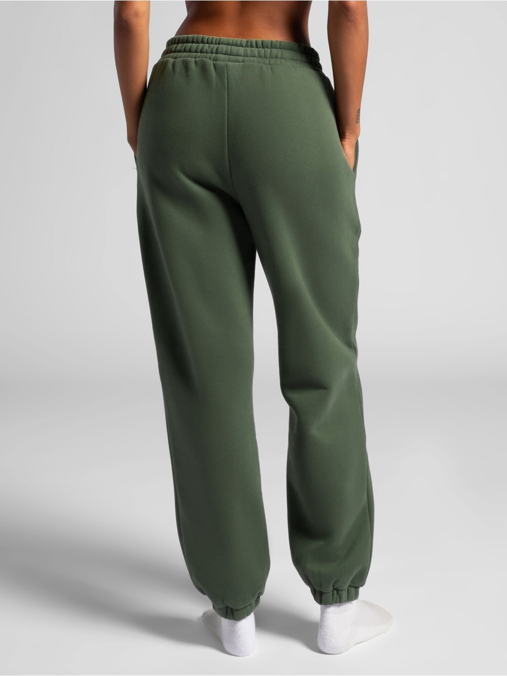 Forest Green Women's Fleece Jogger Pants| Comfrt Minimalist Sweatpants